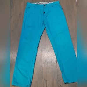LRG Lifted Research Group, Teal Straight Leg Jeans Size 34